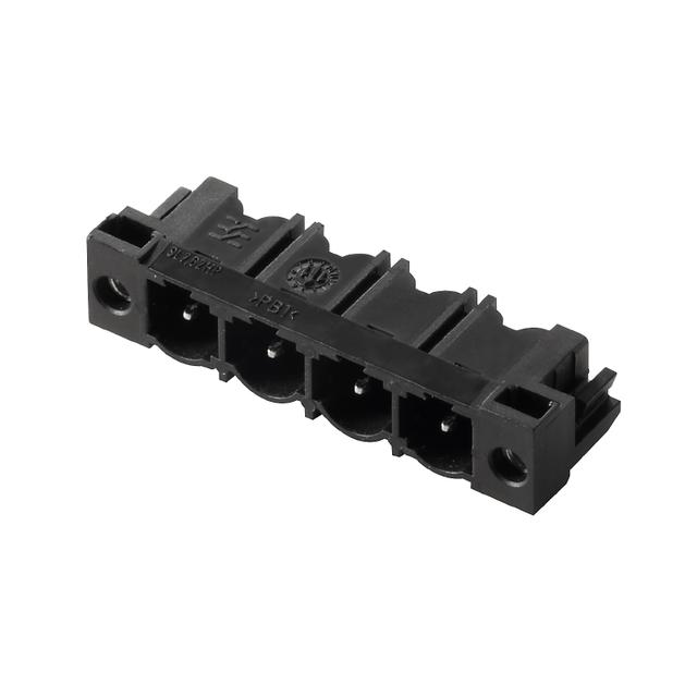 SL 7.62HP/04/90LF 3.2 SN BK BX Wtyki PCB (złącza płyty), 7.62 mm, Liczba biegunów: 4, kąt odejścia: 90° /42szt./ 1095940000 WEIDMÜLLER