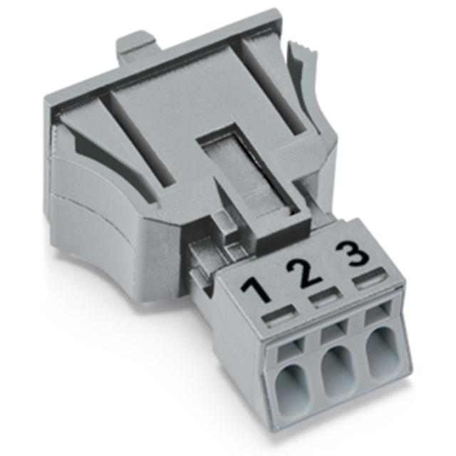 WINSTA MINI gniazdo 3-torowe SnapIn szare /50szt./ WAGO
