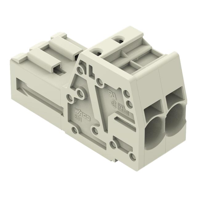 MCS-MAXI gniazdo 2-bieg. jasnoszare raster 7,62 mm /48szt./ WAGO