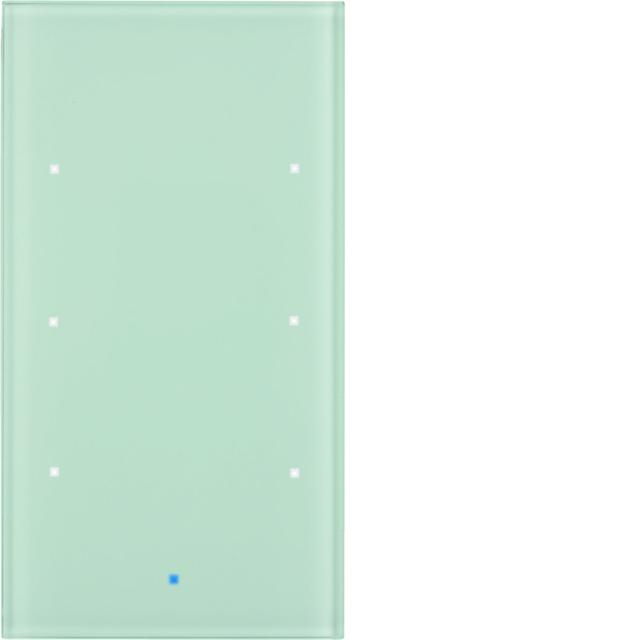 BERKER KNX TS Sensor dotykowy 3-krotny szkło białe 75143830 HAGER
