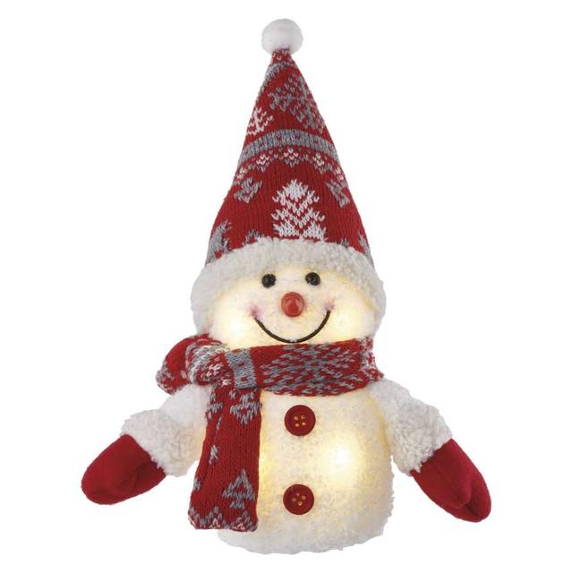 Świecący bałwanek świąteczny LED25 cm 3x AA ciepła biel IP20 DCFW04 EMOS