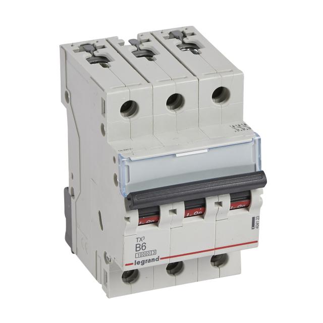 Wyłącznik Nadprądowy S 313 3P B6A 10000A TX3 404123 LEGRAND
