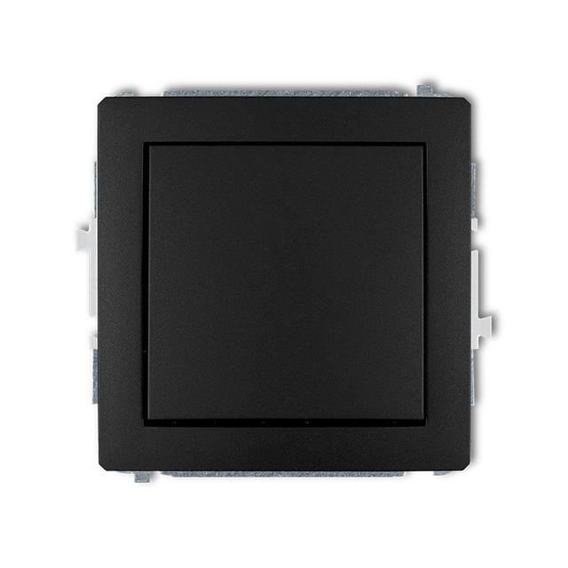 DECO Mechanizm łącznika jednobiegunowego czarny mat