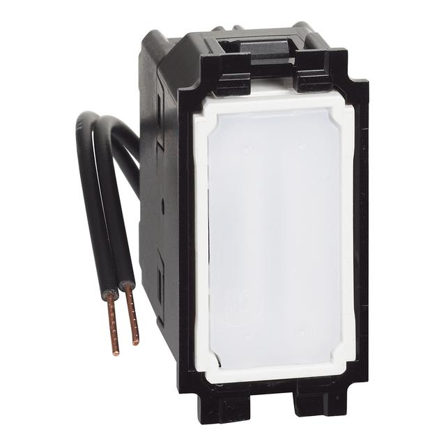 Living Now - Łącznik Krzyżowy Z Białą Led - 1 Moduł Bticino  K4004L LEGRAND
