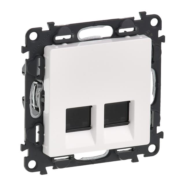 Valena Life Gniazdo 2Xrj 45 Kat. 6A Stp Białe 753149 LEGRAND