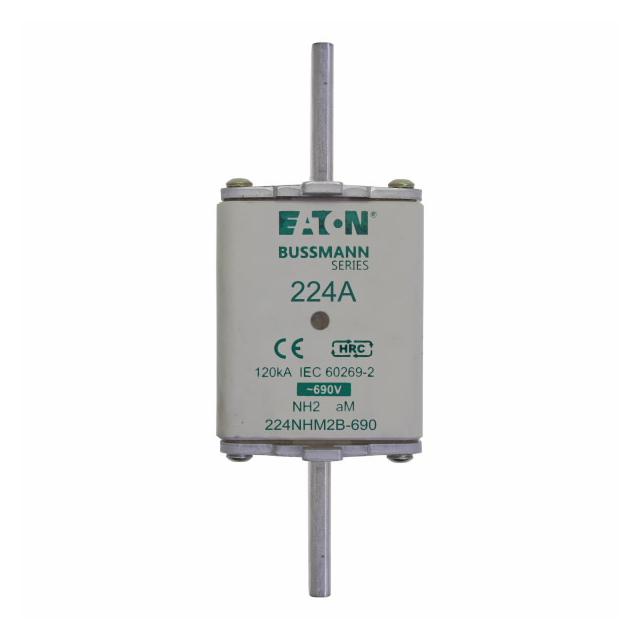 NH FUSE 224AMP 690V aM SIZE 2 Wkładka NH2 224A 690V AM podwójny wskaźnik 224NHM2B-690 EATON