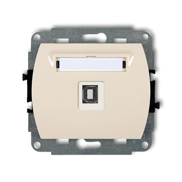 TREND Gniazdo pojedyncze USB A-B 2.0 beżowy 1GUSB-3 KARLIK