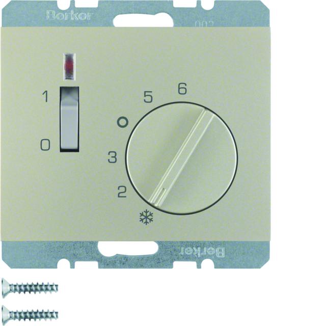 BERKER K.5 Regulator temperatury pomieszczenia 24V z stykiem zwiernym elementem centralnym łącznikie