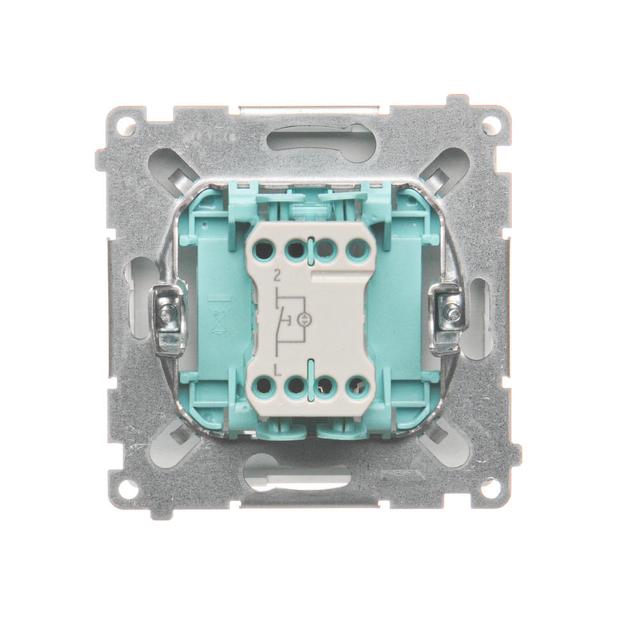 Simon Basic Przycisk światło z podświetleniem LED na 24V 10A 24V szybkozłączka biały