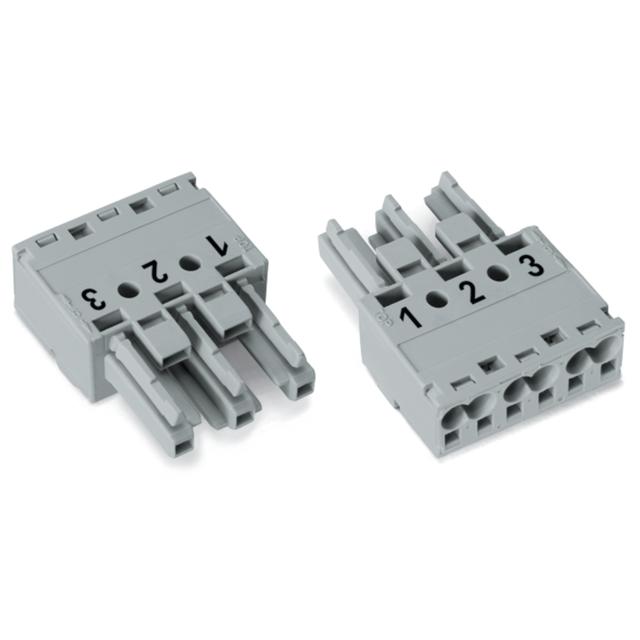 WINSTA gniazdo 3-torowe szare