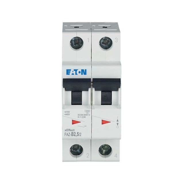 FAZ-B2,5/2 Wyłącznik nadprądowy 15kA B2,5A 2P 278723 EATON