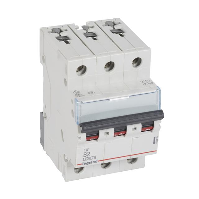 Wyłącznik Nadprądowy S 303 3P B2A 6kA TX3 403395 LEGRAND