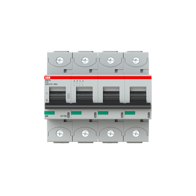 S804N-C10 Wyłącznik nadprądowy 36kA 4P C10A 2CCS894001R0104 ABB