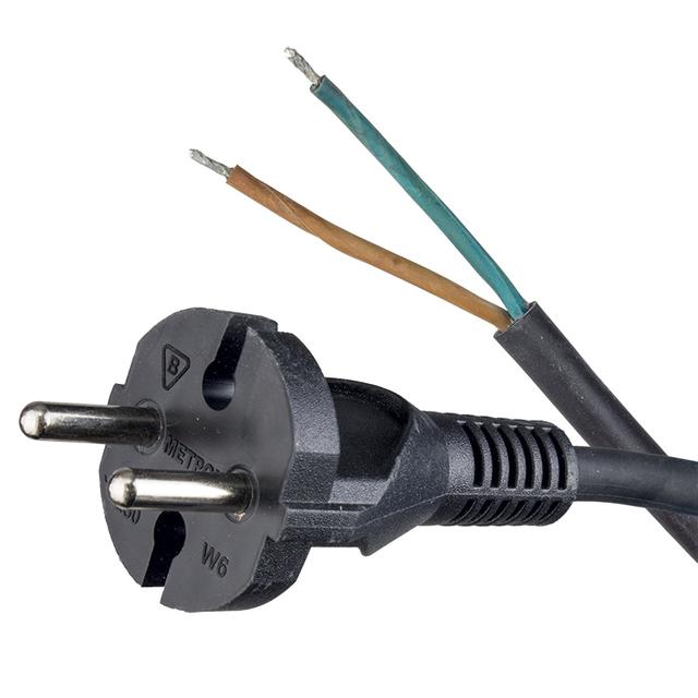 przewód przylaczeniowy W-H05RR-2X1 (guma) czarny 51.911 OPATÓWEK