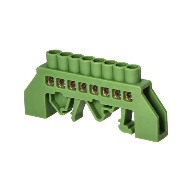 Listwa zaciskowa izolowana PE 8 przewodów zielona OR-LZ-8203/8/GN ORNO
