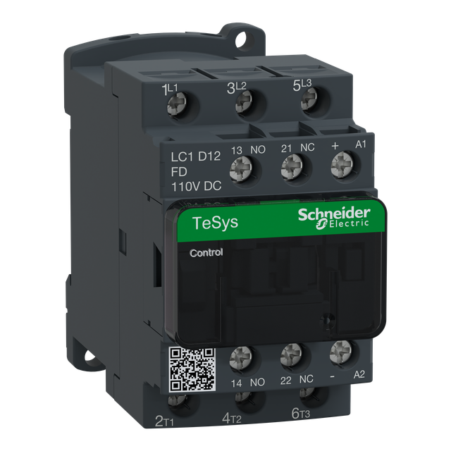 Stycznik mocy 12A 3P 110V DC 1Z 1R LC1D12FD SCHNEIDER