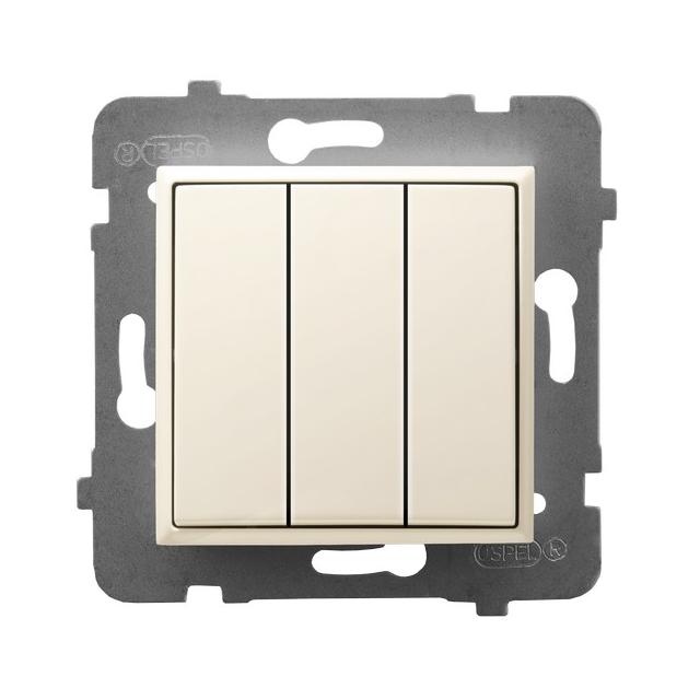 ARIA Łącznik potrójny zwierny - kolor ecru