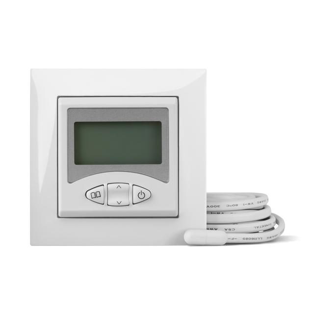 PT SENTIA Termoregulator LCD + sensor 3m  IP 20 biała