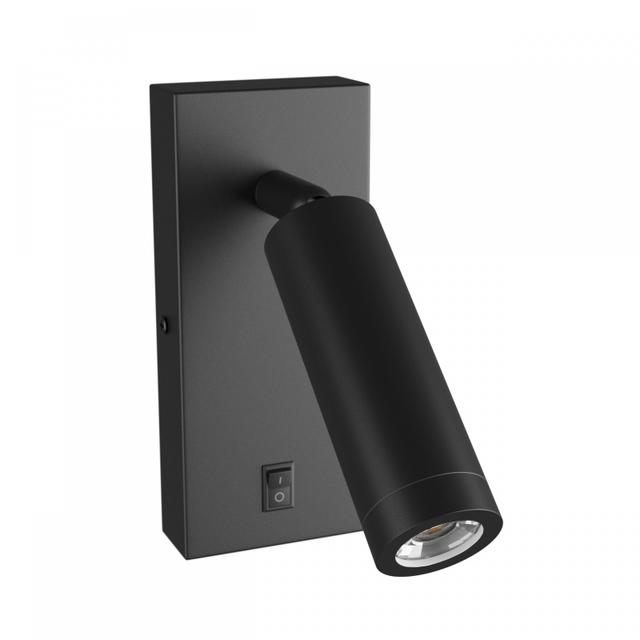 Kinkiet oprawa ścienna MADARA SLIM MR11 SWITCH KINKIET 230V IP20 38x95 CZARNY z włącznikiem Spectrum