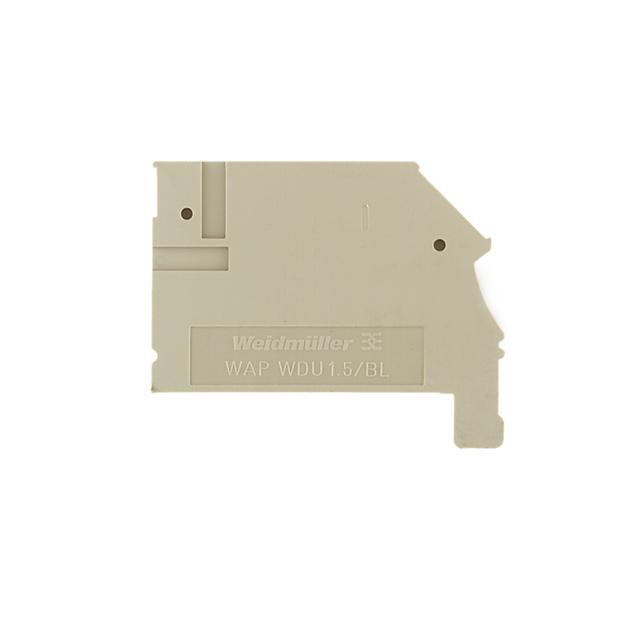 WAP WDU1.5/BLZ/ZA Płytka końcowa (styki), 45.4 mm x 2.5 mm, Ciemnobeżowy /50szt./ 1577320000 WEIDMÜLLER