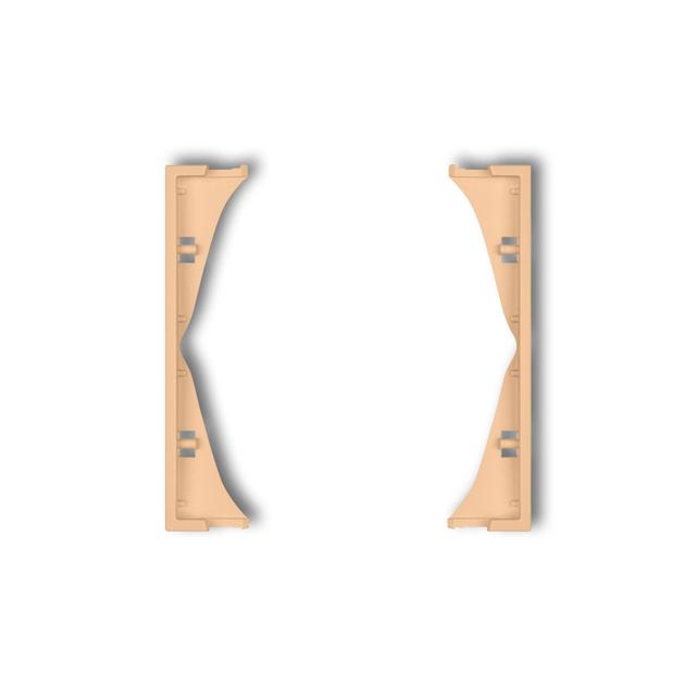 MINI Ramka pośrednia do gniazd podwójnych brzoskwiniowa