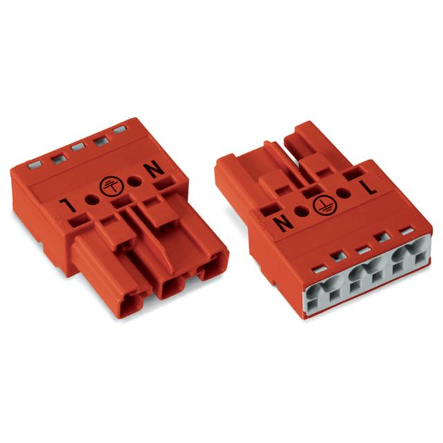 WINSTA wtyk 3-torowy czerwony