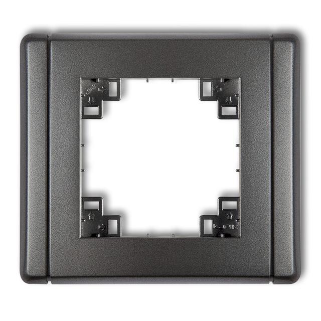 FLEXI Kompletna ramka uniwersalna pojedyncza grafitowa