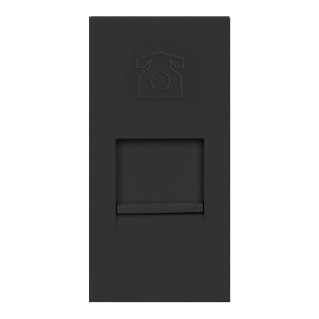 NOEN RJ11 gniazdo modułowe 22,5x45mm telefoniczne RJ11 czarne OR-GM-9010/B/RJ11 ORNO