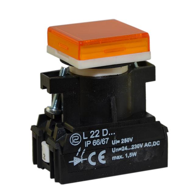 Lampka L22KDB/ 24V-230V żółta