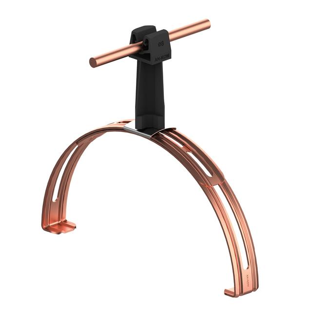 AN-14P/CU/C-N Uchwyt gąsior.rozsuw.Z-zatrz. H=7cm /CU/ czarny