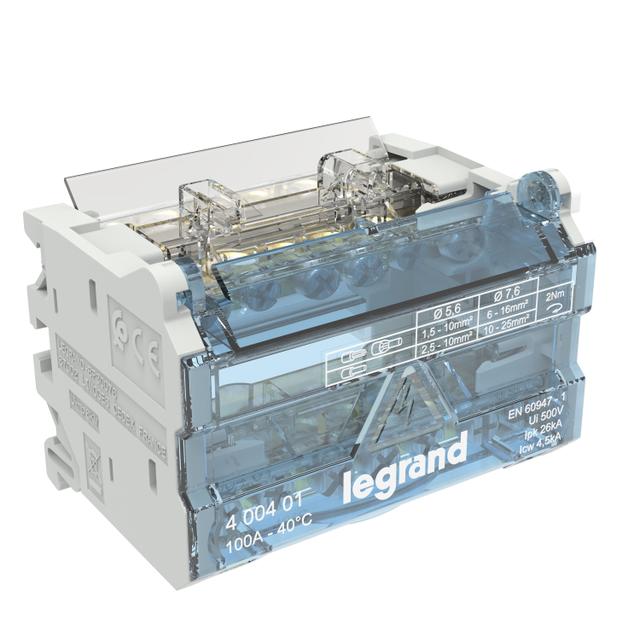 MODUŁOWY BLOK ROZDZIELCZY 4M 2P 100A - 6 ZACISKÓW, Legrand