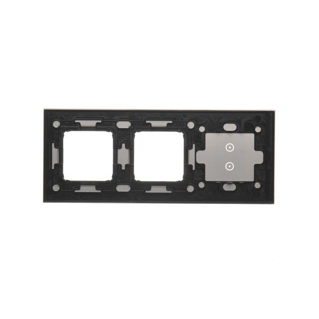 Simon 54 Touch Panel dotykowy S54 Touch 3 moduły 2 pola dotykowe pionowe+2 otwory na osprzęty S54 sr