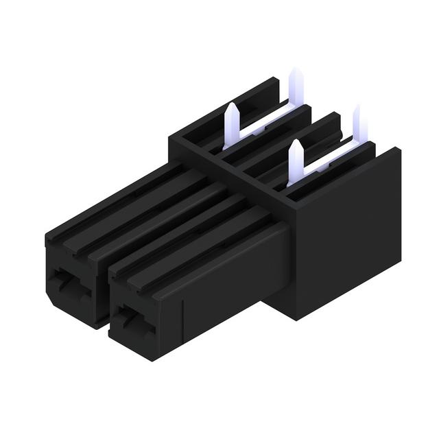 BVL 7.62HP/02/270 3.5SN BK BX Wtyki PCB (złącza płyty), 7.62 mm, Liczba biegunów: 2, kąt odejścia: 270° /100szt./ 1929300000 WEIDMÜLLER