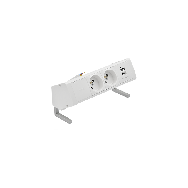 "Simon 480 TS48-430E20B00-33 Biurkowy zestaw gniazd 2 gn. typ E + ładowarka USB typ A+C