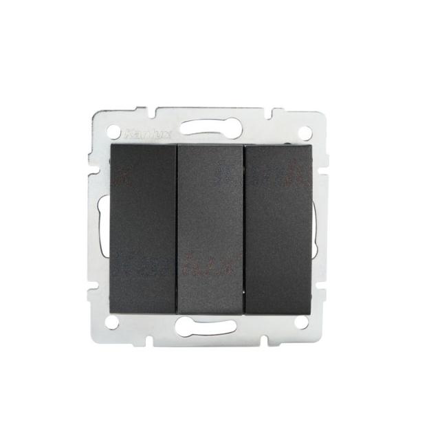 LOGI 02-1090-141 gr Łącznik potrójny LOGI 02-1090-141 gr śrubowy kolor grafitowy KANLUX