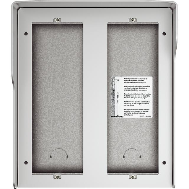 Obudowa natynkowa z daszkiem do paneli Sfera - 6 modułów - Aluminium, Bticino