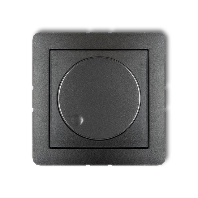 DECO Mechanizm elektronicznego regulatora oświetlenia przyciskowo-obrotowego grafitowy