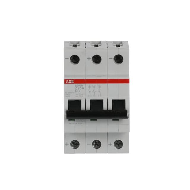 S203M-Z25UC Wyłącznik nadprądowy 10kA AC/DC 3P Z25A 2CDS273061R0518 ABB