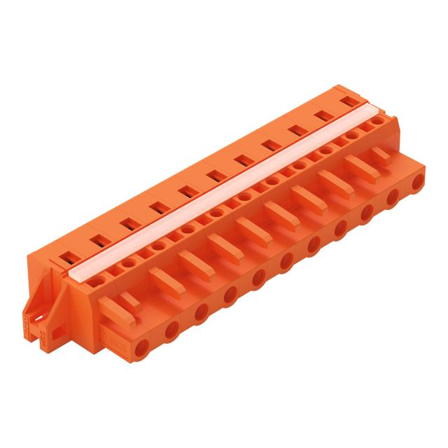 MCS-MIDI Classic gniazdo 11-bieg. pomarańczowe raster 7,62 mm /10szt./ WAGO