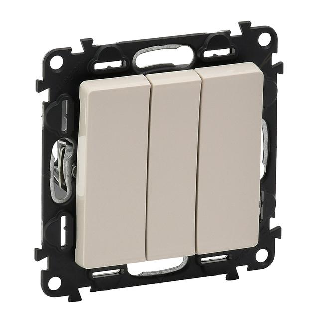 Valena Life Łącznik Potrójny Kremowy 10Ax 250 V 752203 LEGRAND