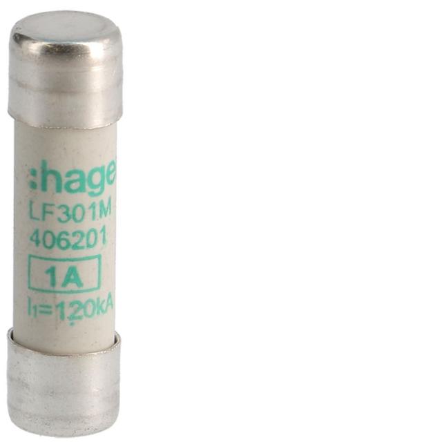 Wkładka bezpiecznikowa cylindryczna CH-10 10x38mm aM 1A 500VAC LF301M HAGER