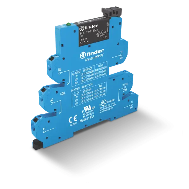 Przekaźnik interfejsowy SSR 1 Z; 6A; ster. 6V DC; wyjście 1,5…33V DC, 39.70.7.006.9024