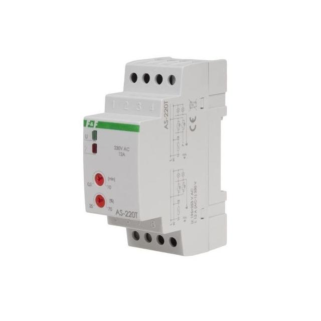 Automat schodowy 230V AC z ostrzeganiem i przeciwblokadą do LED AS-220T F&F