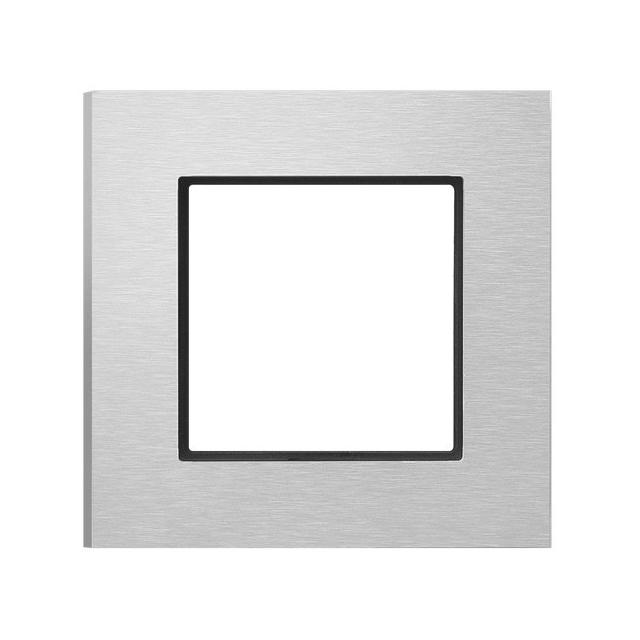 ARIA Ramka pojedyncza - kolor szczotkowane aluminium
