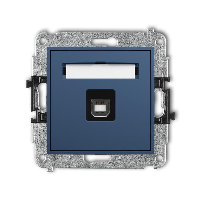 ICON Gniazdo pojedyncze USB typ A-B 2.0 navy blue 64IGUSB-3 KARLIK