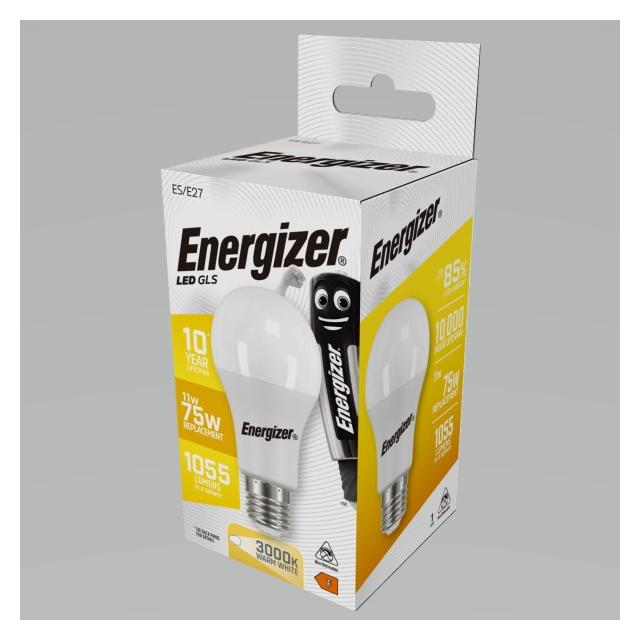 ENERGIZER ŻARÓWKA LED BULB 1055LM 75W E27 ciepła barwa 3000K 220° 220-240V