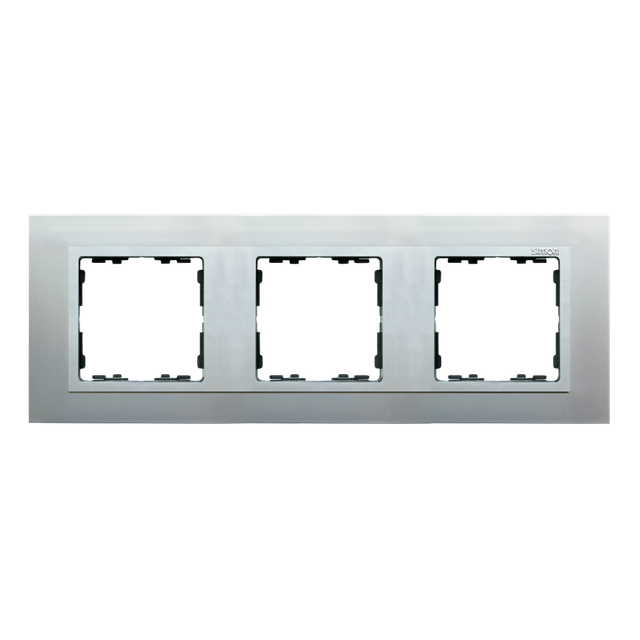 Simon 82 Nature Ramka 3-krotna Nature-metal Aluminium / pierścień aluminium mat 82937-33 KONTAKT