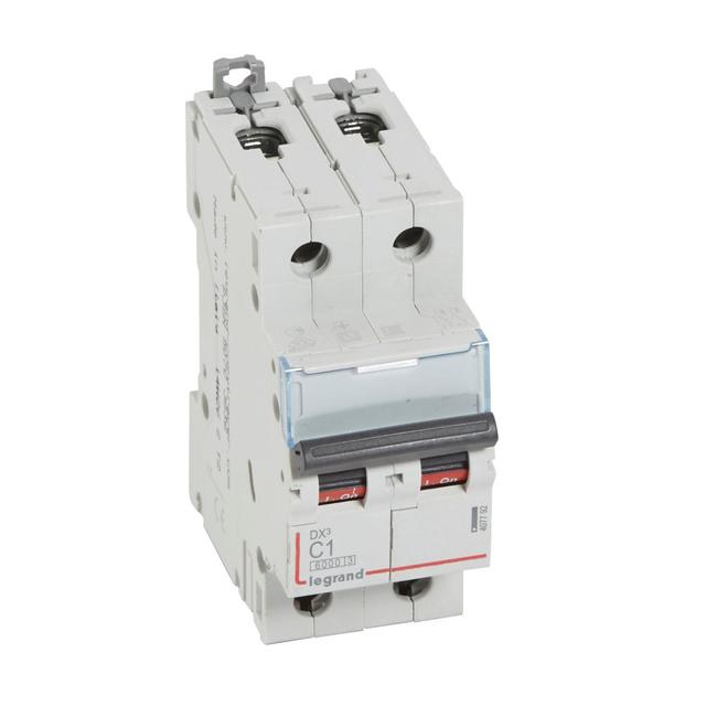 Wyłącznik Nadprądowy S 302 2P C1A 6kA DX3 407792 LEGRAND