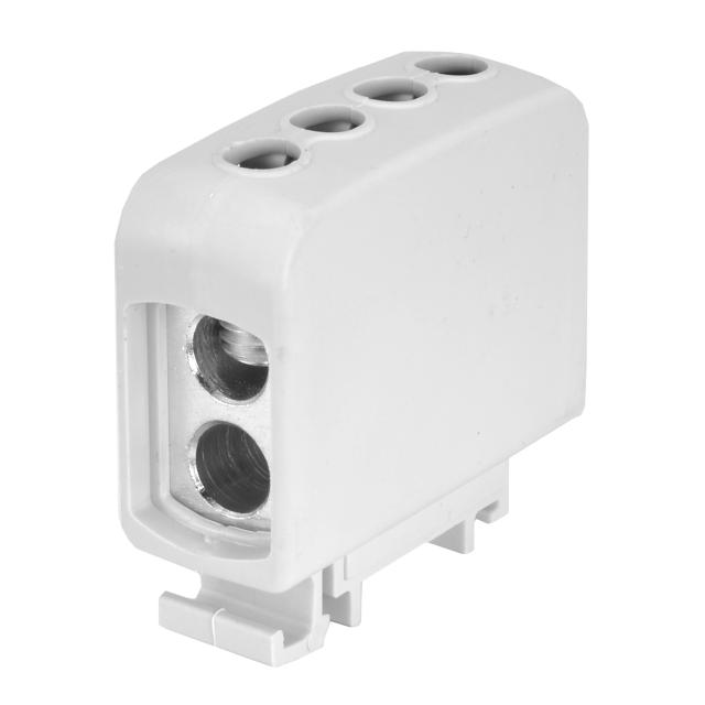 ZGG2x35/2x35s ,  Złączka sz. gwint. AL/CU, 2 x 35 mm2 / 2 x35 mm2, TS 35/ 1 tor, szary