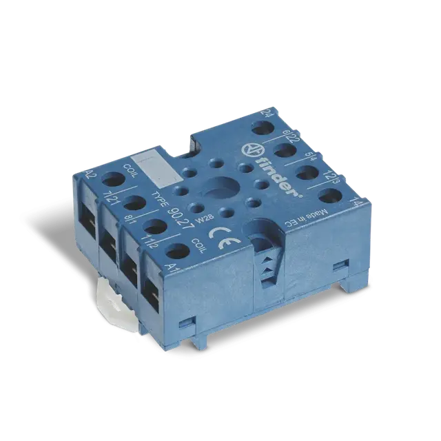 Gniazdo do przekaźników serii 60.13; zaciski śrubowe, 90.27 SMA